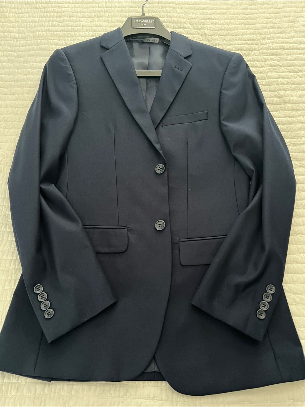 Caravelli Slim Navy Two-Button Men's Blazer